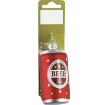 Dekorativer Weihnachtsschmuck in Form einer Bierdose