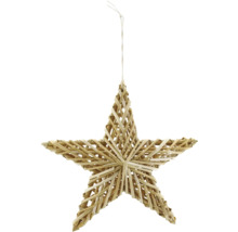 Dekostern aus Rattan zum Aufhängen