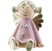 Engel-Figur mit Sternen auf dem Kleid als Dekoration