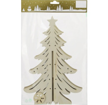 Dekorativer Weihnachtsbaum aus Holz zum Zusammenstecken