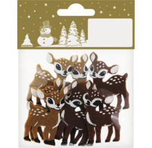 Packung mit Hirschfiguren zur Dekoration