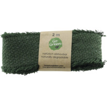 Zwei Meter Juteband aufgerollt