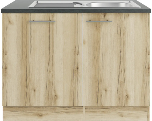 Spülenschrank mit zwei Türen und Spüle