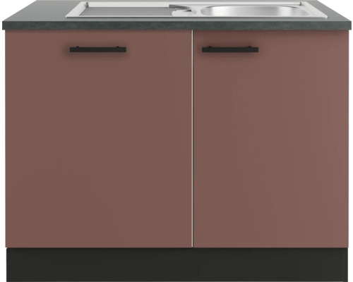 Spülenunterschrank mit Spüle und zwei Türen