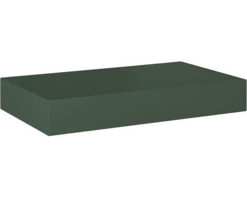 Jungborn Kompaktmarmor-Waschtischplatte 80.6x12x46 cm forest grün matt Rechteckiger Pflanzkasten aus Kunststoff