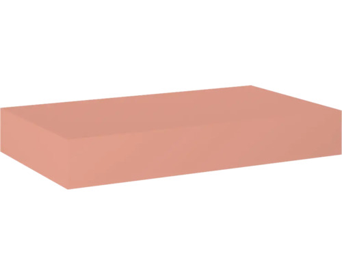 Jungborn Kompaktmarmor-Waschtischplatte 80.6x12x46 cm terra pink matt Ziegelstein