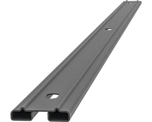Profilleiste Abdeckleiste Multi 83 cm, anthrazit Graue Metallschiene mit Befestigungslöchern