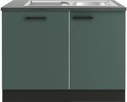 Küchenunterschrank mit Spüle und zwei Türen