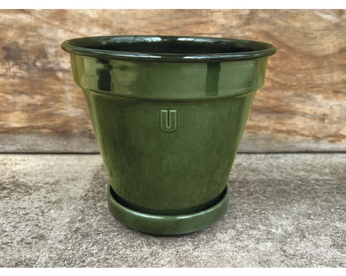 Keramik Blumentopf mit Untersetzer