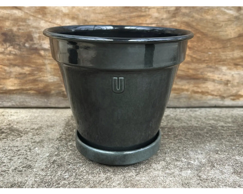 Blumentopf mit Untersetzer