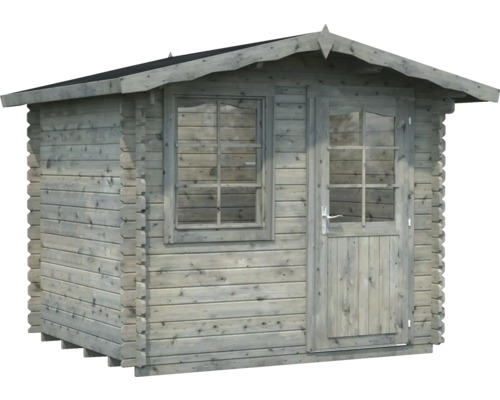 Holzgartenhaus mit Fenster und Tür