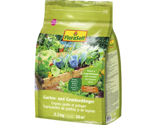 FloraSelf Garten- und Gemüsedünger, 2,5 kg FloraSelf Garten- und Gemüsedünger, 2,5 kg