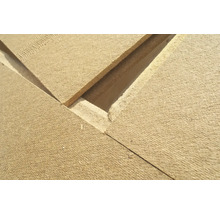 Detailansicht von Holzfaserplatten