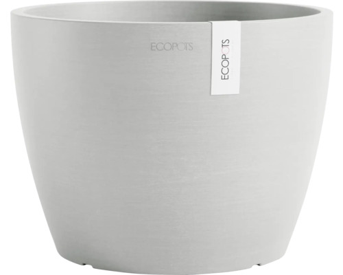 Blumentopf Ecopots Stockholm Kunststoff Ø 21,5 cm 23,3 x 23,3 x 17,7 cm grau