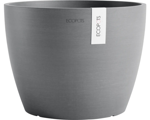 Blumentopf Ecopots Stockholm Kunststoff Ø 28,7 cm 31 x 31 x 23,5 cm grau