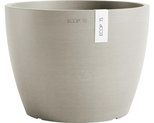 Blumentopf Ecopots Stockholm Kunststoff Ø 21,5 cm 23,3 x 23,3 x 17,7 cm braun