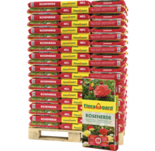 Palette mit mehreren Säcken Rosenerde, 40 Liter