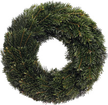 Adventskranz Nordmannkranz ca. Ø 35 Selection Tellerkranz frisch gebunden, echte Konifere