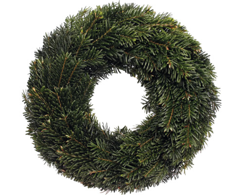Adventskranz Nordmannkranz ca. Ø 35 Selection Tellerkranz frisch gebunden, echte Konifere Tannenkranz für weihnachtliche Dekoration