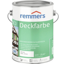 Remmers Deckfarbe, 2,5 Liter Dose für Holz, Putz und Mauerwerk