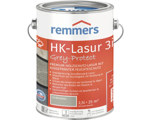 Remmers HK-Lasur grey protect silbergrau 2,5 l