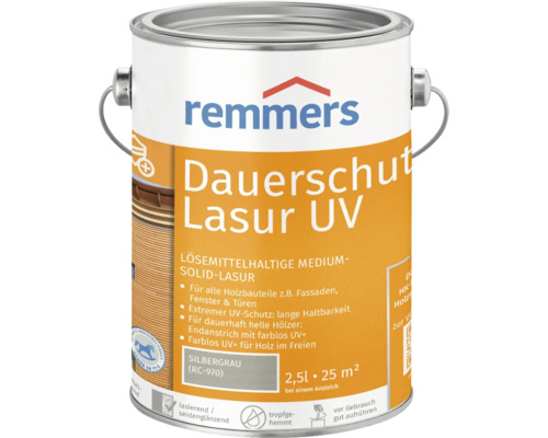 Remmers Dauerschutzlasur UV silbergrau 2,5 l