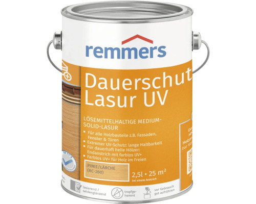 Remmers Dauerschutzlasur UV pinie lärche 2,5 l