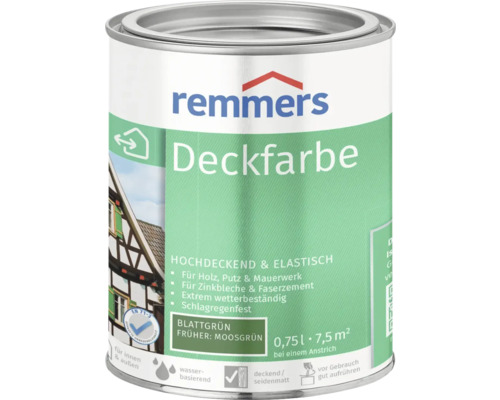 Remmers Deckfarbe Holzfarbe blattgrün 750 ml