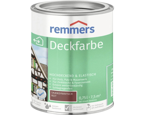 Remmers Deckfarbe Holzfarbe skandinavischrot 750 ml