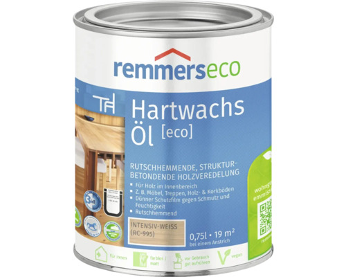 Remmers eco Hartwachsöl intensiv-weiß 750 ml Remmers Eco Hartwachsöl Intensiv-Weiss Dose