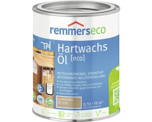 Remmers eco Hartwachsöl silbergrau 750 ml Dose Hartwachsöl Silber grau von Remmers Eco für den Innenbereich
