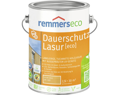 Remmers eco Öl-Dauerschutzlasur eiche hell 2,5 l