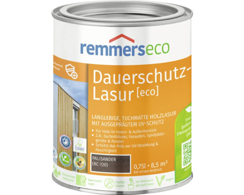 Remmers eco Dauerschutzlasur palisander 750 ml Dose Holzlasur für den Innen- und Außenbereich
