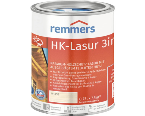 Remmers HK-Lasur weiß 750 ml