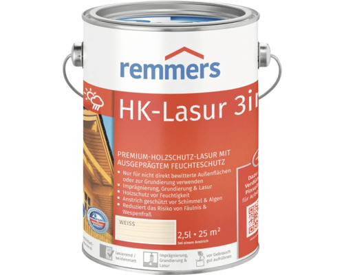 Remmers HK-Lasur weiß 2,5 l