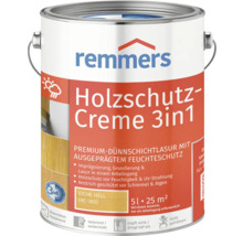 Remmers Holzschutz Creme 3in1, 5 Liter, helles Eiche, für Holzschutz