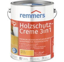 Remmers Holzschutz-Creme 3in1, 5 Liter, Holzlasur für Imprägnierung, Grundierung und Lasur in einem Arbeitsgang, Feuchtigkeitsschutz und Schutz vor Schimmel und Algen