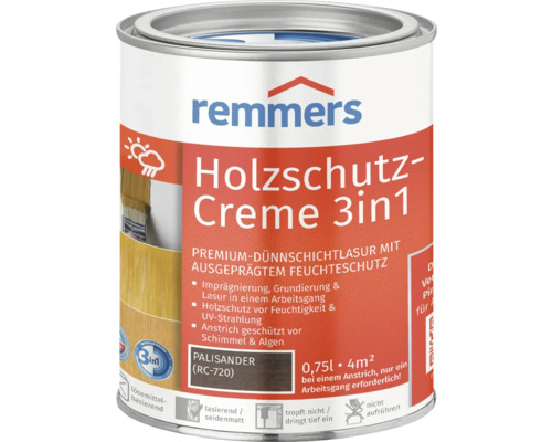 Remmers Holzschutzcreme Palisander 750 ml Remmers Holzschutz-Creme 3in1 Palisander Dose 0,75 Liter