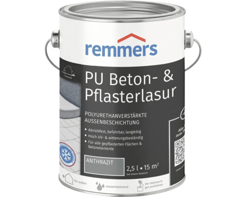 Remmers PU Beton- und Pflasterlasur anthrazit 2,5 l