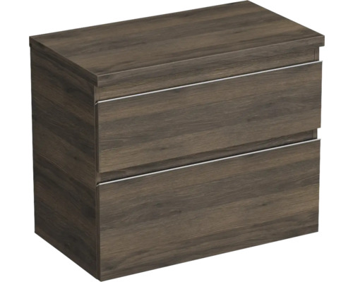 Jungborn Waschtischunterschrank TRENTA BxHxT 76,7 x 64,6 x 44,5 cm Frontfarbe eiche holzdekor TRE DESK 80 2Z S 25