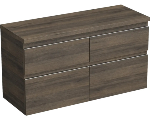 Jungborn Waschtischunterschrank TRENTA BxHxT 116,7 x 64,6 x 44,5 cm Frontfarbe eiche holzdekor TRE DESK 120D 4Z S 25