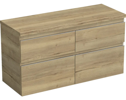 Jungborn Waschtischunterschrank TRENTA BxHxT 116,7 x 64,6 x 44,5 cm Frontfarbe eiche holzdekor TRE DESK 120D 4Z S 80