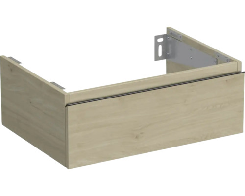 Waschtischunterschrank Jungborn TRENTA BxHxT 70 x 26 cm x 49,8 cm Frontfarbe eiche holzdekor TRE DESK SS 70 1Z B 70