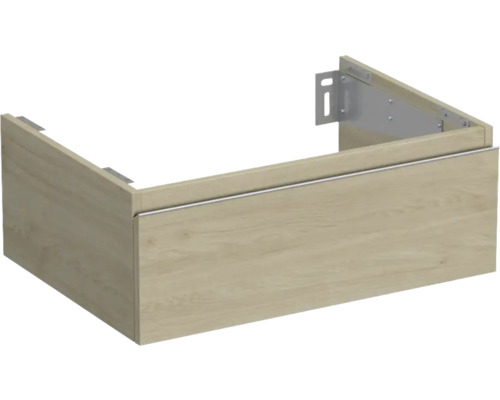 Waschtischunterschrank Jungborn TRENTA BxHxT 70 x 26 cm x 49,8 cm Frontfarbe eiche holzdekor TRE DESK SS 70 1Z S 70