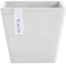 Blumentopf Ecopots Rotterdam Kunststoff Ø 18,3 cm 20,3 x 20,3 x 17,8 cm weiß