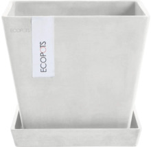 Blumentopf Ecopots Rotterdam Kunststoff Ø 18,3 cm 20,3 x 20,3 x 17,8 cm weiß
