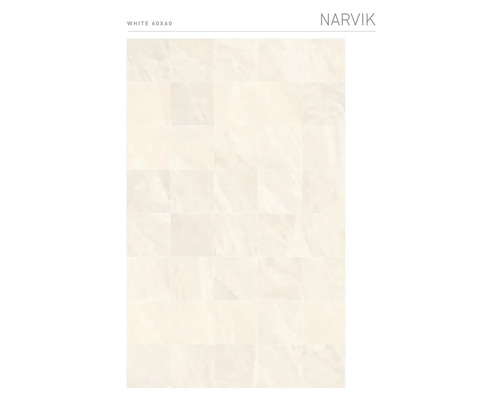 Weiße 60x60 Narvik Fliese