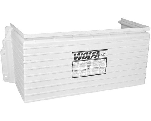 Kunststoff-Lichtschacht mit Wolfa Logo