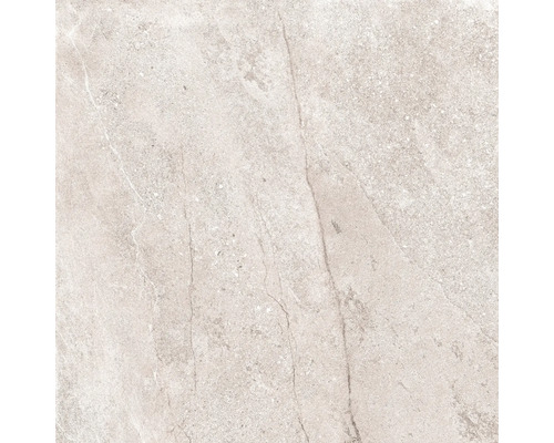 FLAIRSTONE Feinsteinzeug Terrassenplatte City Wave White rektifizierte Kante 60 cm x 60 cm x 2 cm Fliesenmuster aus Stein