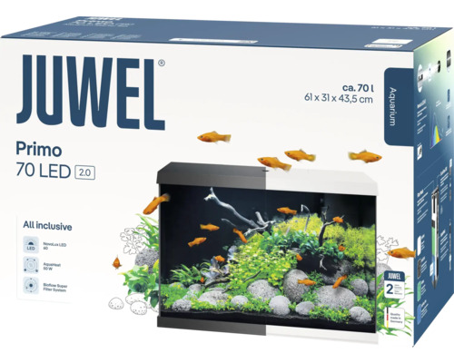 Verpackung Juwel Aquarium Primo 70 LED mit Zubehör